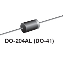 Diodo 1N4007 - E3 1A 1000V. Empaque DO-41