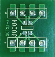 Circuito Impreso adaptador SOT23-8 a DIP8