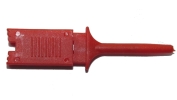Clip punto de Prueba con gancho para electrónica, Rojo