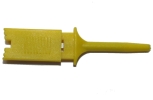 Clip punto de Prueba con gancho para electrónica, Amarillo