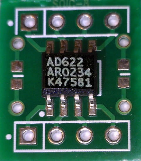 Amplificador de Instrumentacion AD622 y tarjeta adaptadora